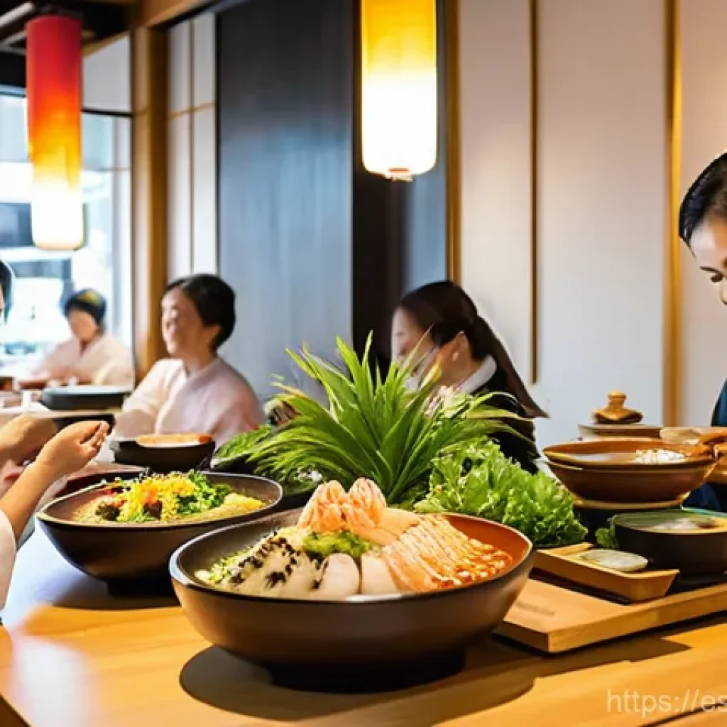 에콰도르에서 일본 문화의 영향 - **Vibrant Japanese-Ecuadorian Fusion Feast**
"A brightly lit, modern restaurant in a bustling Ec...