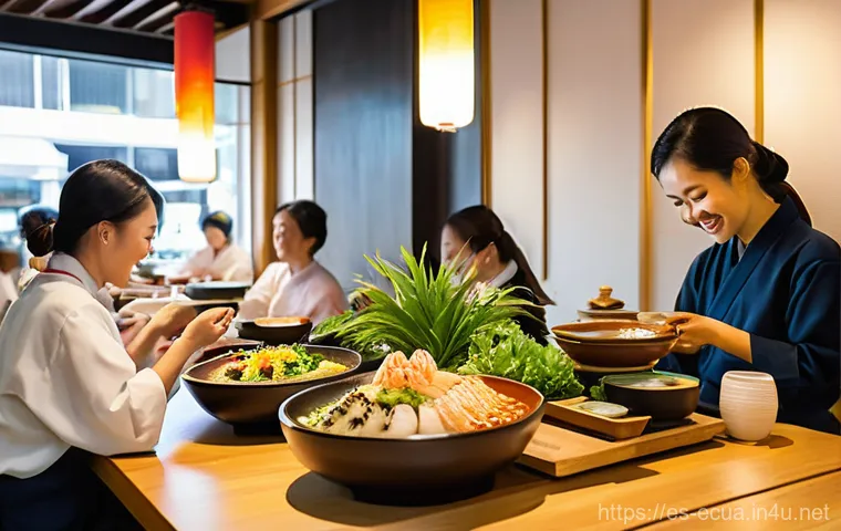 에콰도르에서 일본 문화의 영향 - **Vibrant Japanese-Ecuadorian Fusion Feast**
"A brightly lit, modern restaurant in a bustling Ec...